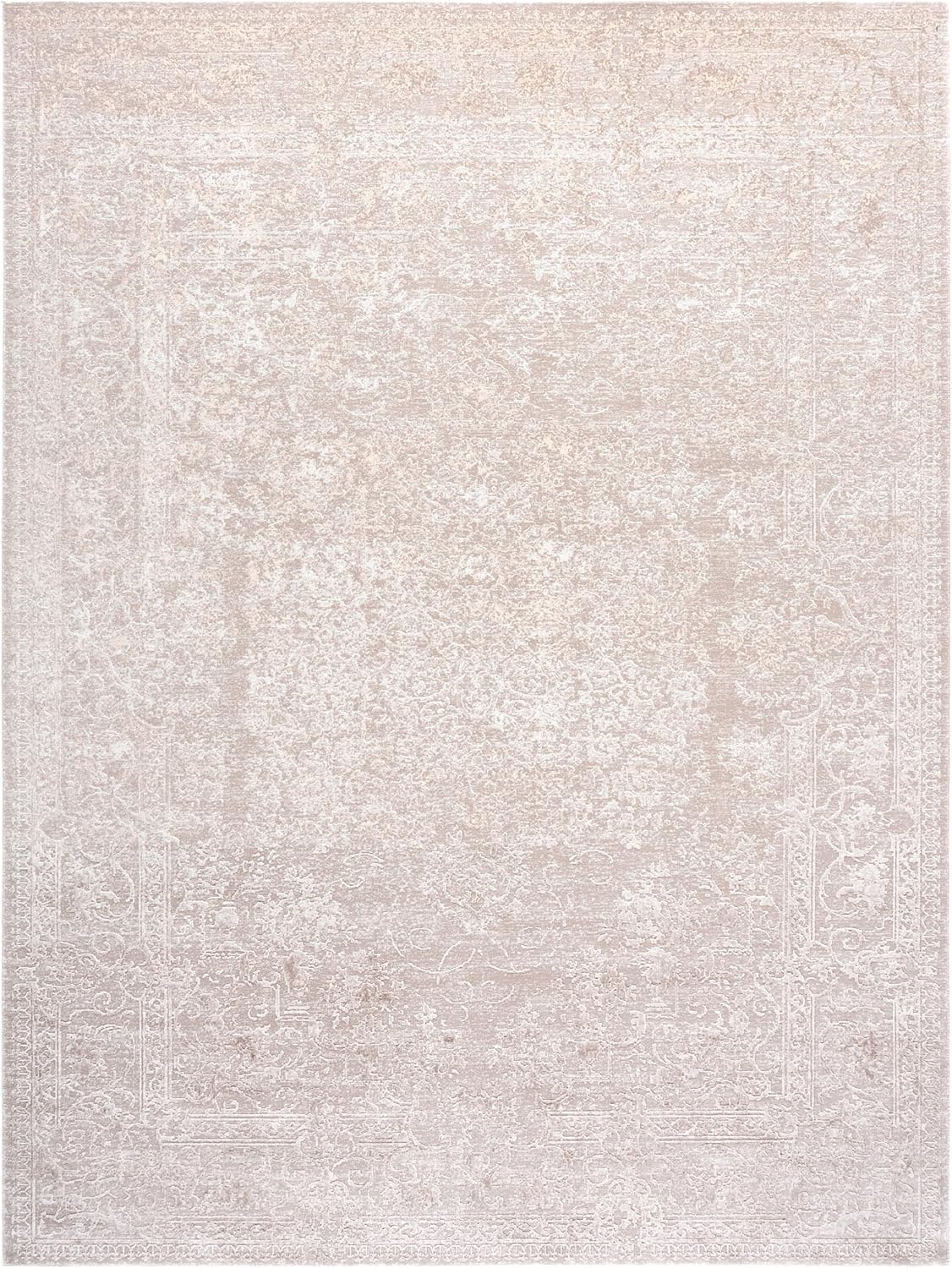 SAFAVIEH Area Rug 9x12 - Reflection Collection - Large - Cream & Ivory, Non-Shedding & Easy Cleaning, Ideal for Living Room, Bedroom, Dining Space (RFT664D)