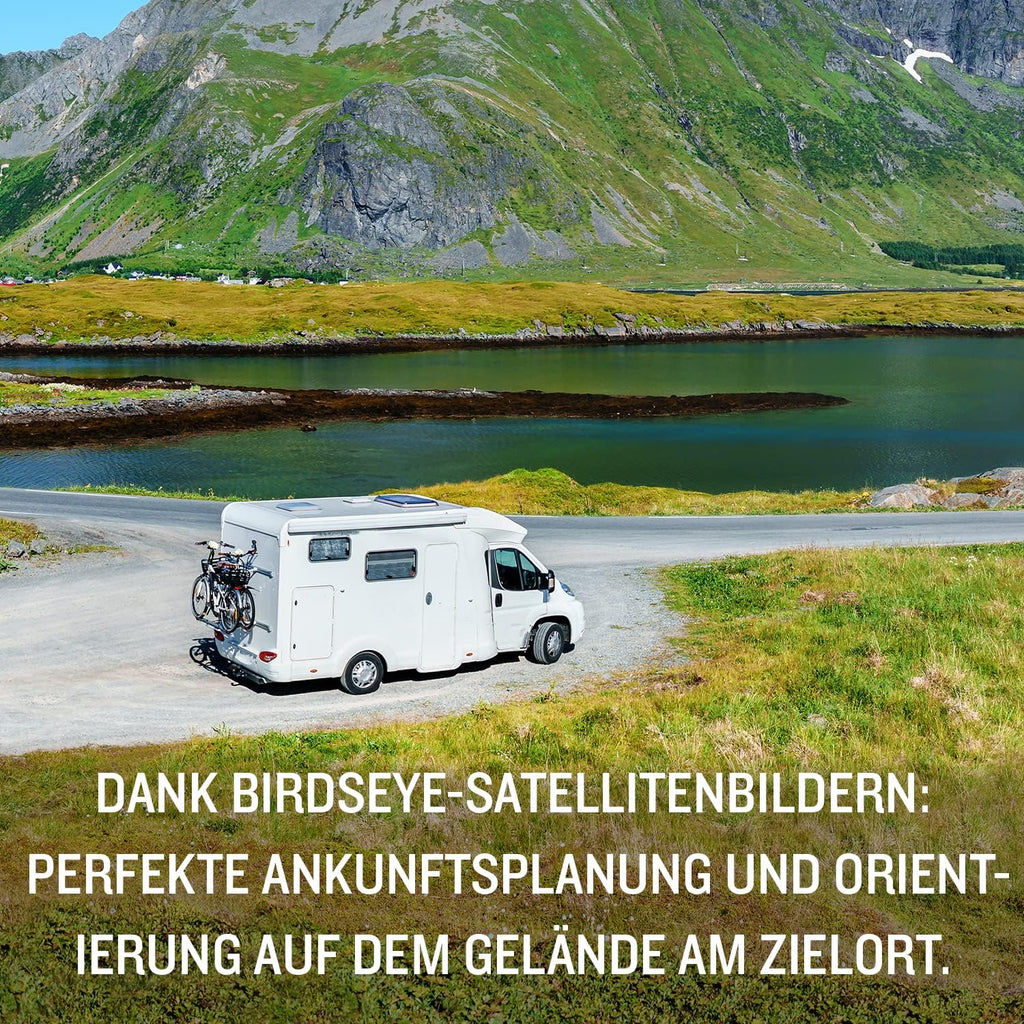 Garmin Camper 795 MT-D EU - Navigation Device Display for Motorhomes/Caravans, Pre-Installed 3D Maps for Europe and South Africa, Real Time Traffic Info, Campsite Database, 7 Inch
