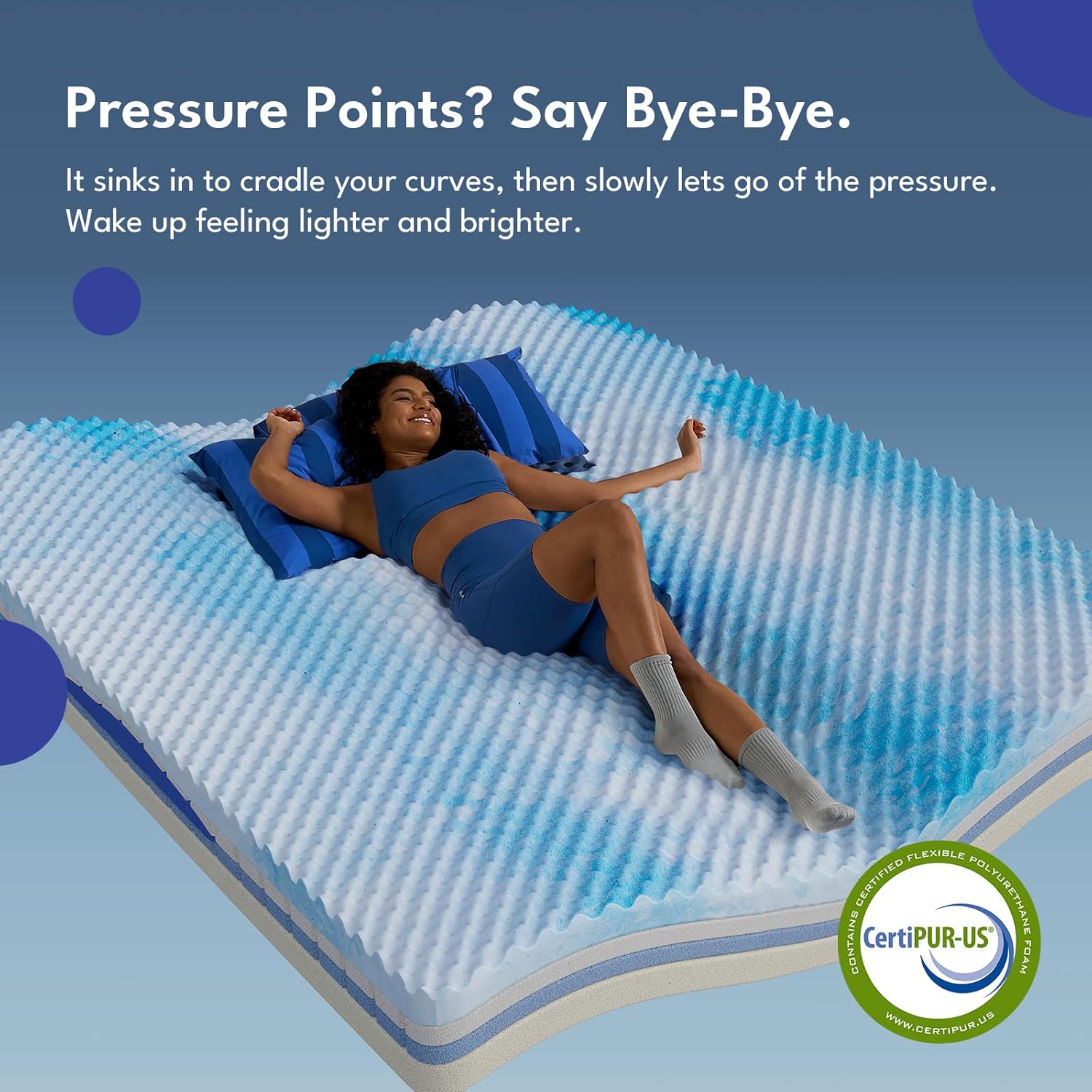 12 Inch Queen Size Mattress in a Box, Hybrid Mattress Queen Size Medium Firm of Cooling Gel Memory Foam & Individually Pocket Coils for Motion Isolation & Pressure Relief, CertiPUR‑US Certified