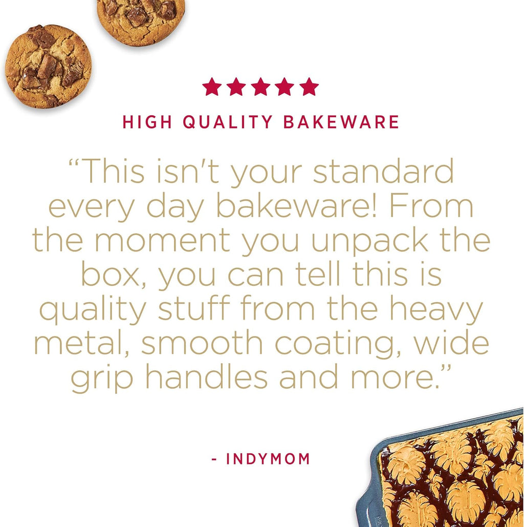 All-Clad Pro-Release Nonstick Bakeware Set 10 Piece Oven Safe 450F Half Sheet, Cookie Sheet, Muffin Pan, Cooling & Baking Rack, Round Cake Pan, Loaf Pan, Baking Pan Grey