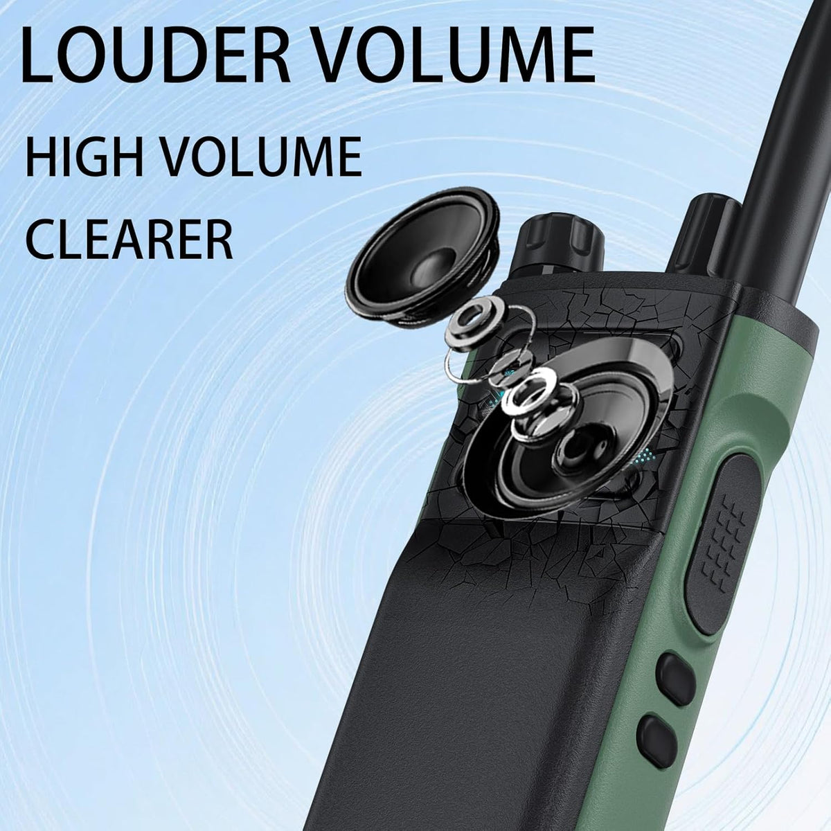 BAOFENG DM32 DMR Handheld Radio with USB-C Charging, GPS, 10W Long Range Walkie Talkie for Emergency Rescue & Outdoor Sports DM-32UV (1 Pack Green)
