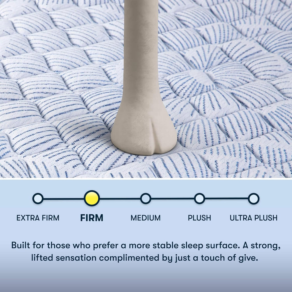 Serta Perfect Sleeper Enhanced 12" Queen Mattress - Firm, Cooling Gel Memory Foam, Pocket Innersprings for Motion Isolation, Edge Support, CertiPUR-US Certified - Nurture Night
