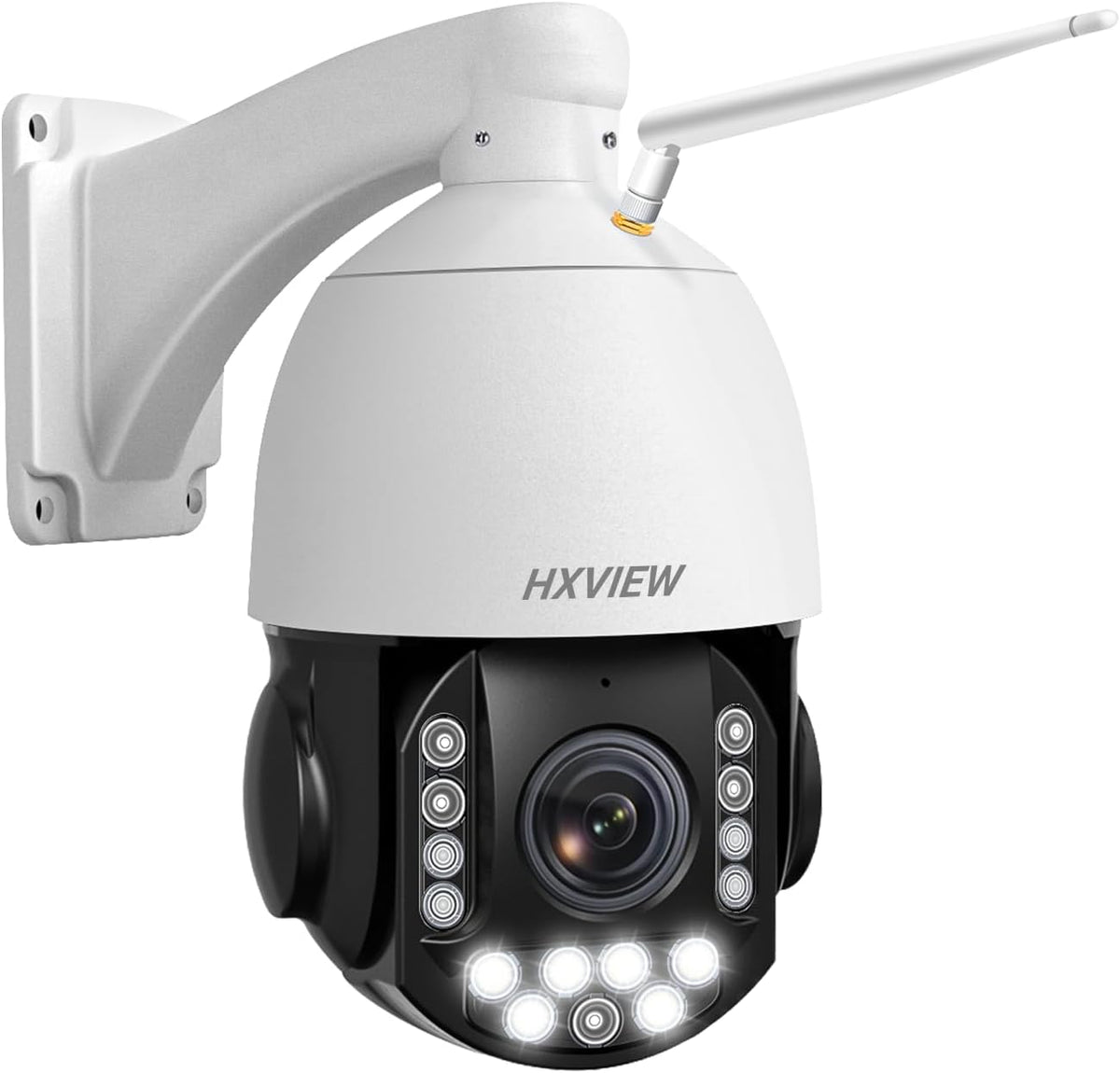 4K PTZ Security Camera Outdoor with 30X Optical Zoom, 1000FT Night Vision, 8MP 360° WiFi Wireless RTSP IP Camera, Auto Tracking, Person/Vehicle Detection, 2.4/5GHz Wi-Fi, 2-Way Audio