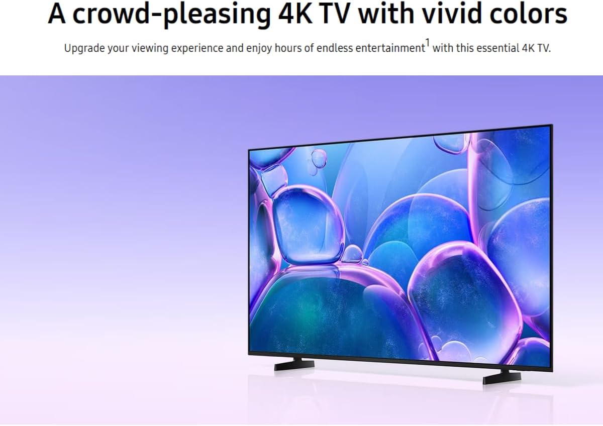 Samsung 65" Class Crystal UHD U7900F (2025) 4K Smart TV HDR 10+ Motion Xcelerator Bluetooth Bixby, Alexa, Google Assistant with Wall Mount(Renewed)