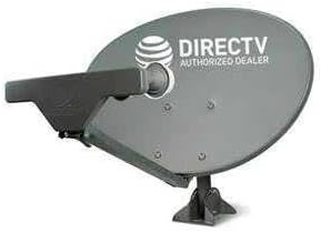 Ready to Install Package : New AT&T Directv HD Satellite Dish SWM5 LNB + RG6 COAXIAL Cables Included Ka/ku Slim Line Dish Antenna SL5 AU9 Single Output