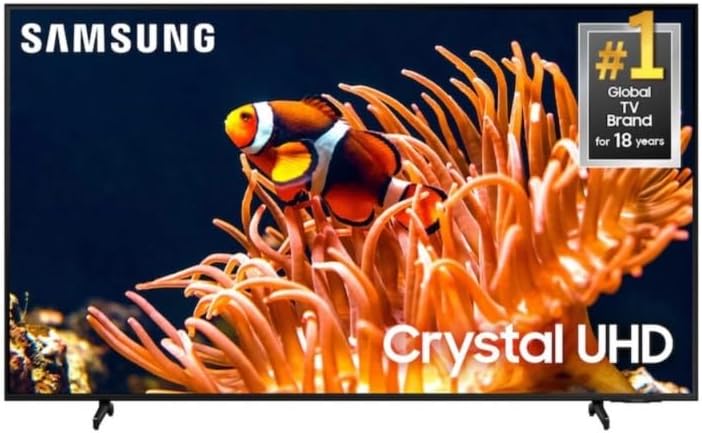SAMSUNG 50-Inch Class DU8000B Series LED 4K Crystal UHD (2024) Smart Tizen TV AirSlim, Motion Xcelerator, Gaming Hub, Compatible with Alexa & Google Assistant UN50DU8000BXZA (Renewed)