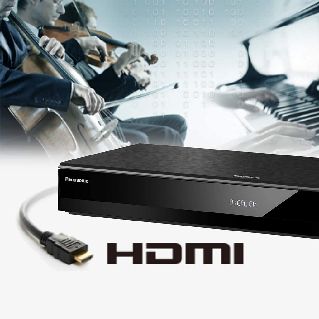 Panasonic Streaming Blu Ray DVD Player, 4K Blu Ray Player with Dolby Vision and HDR10+ Ultra HD Premium Video Playback, Hi-Res Audio, Voice Assist - DP-UB820-K (Black)