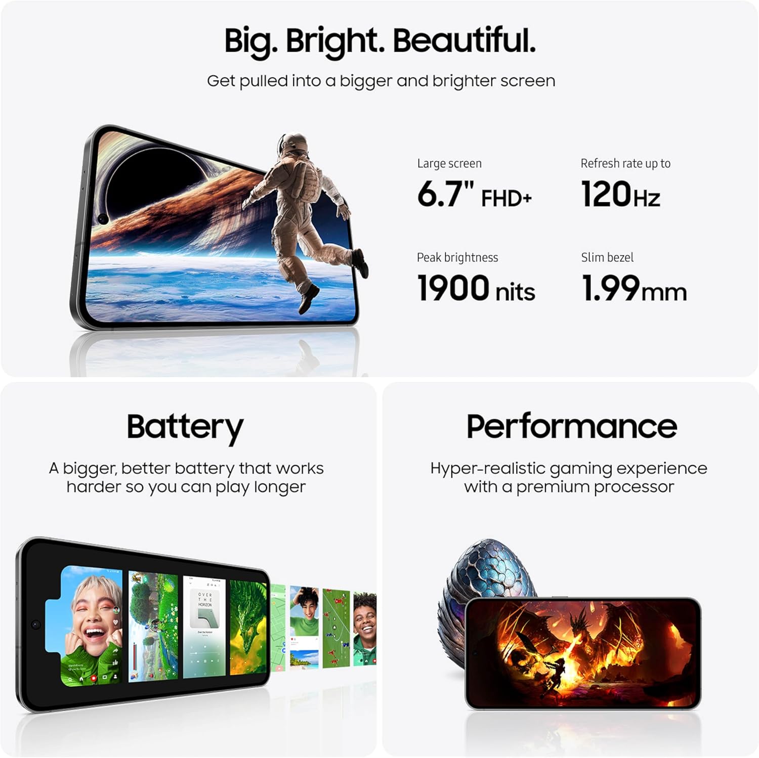 Samsung Galaxy S24 FE, 128GB - Unlocked (Renewed) | Renewed