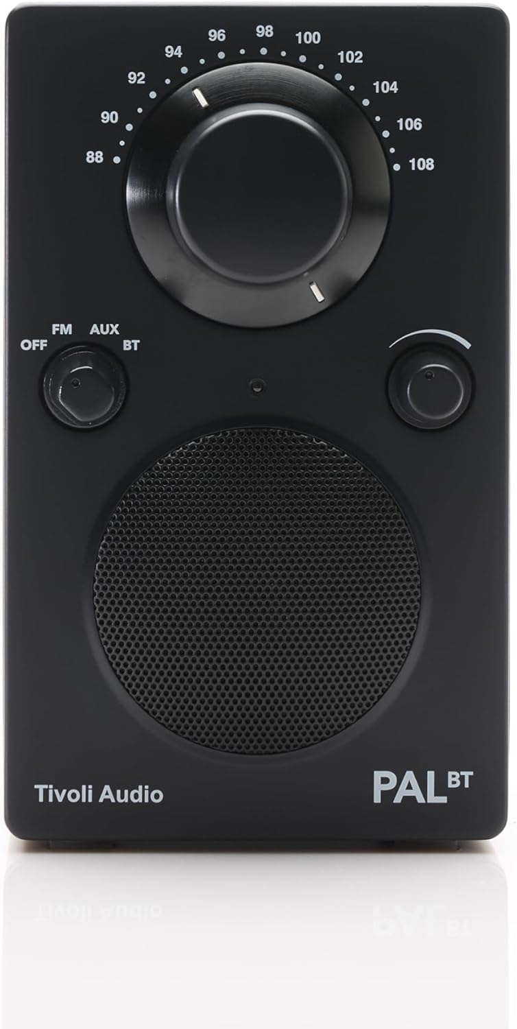 Tivoli Audio PAL BT (Gen 3) Portable Bluetooth FM Radio/USB-C / (Black)
