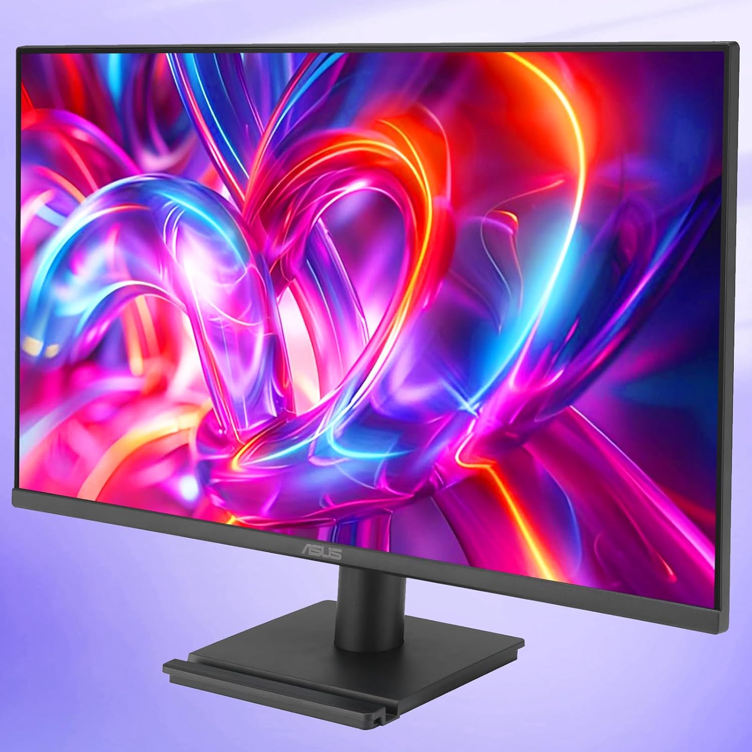 ASUS 24 inch Monitor, FHD(1920x 1080), 120Hz, 1ms, Adaptive-Sync, 99% sRGB, Anti-Glare, Eye Care, VESA Mountable, Speakers, HDMI, DisplayPort, VGA, Frameless, Tilt Adjust, Black, for Office and Gaming
