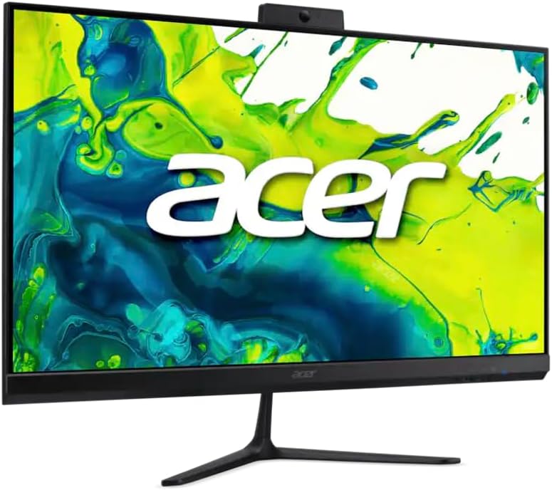 acer Aspire Business All-in-One 27" IPS FHD Display (AMD Ryzen 7 5825U, 16GB DDR4, 1TB SSD, AMD Radeon, WiFi 6E, Webcam, Bluetooth 5.3, Win 11 Home) (Renewed)