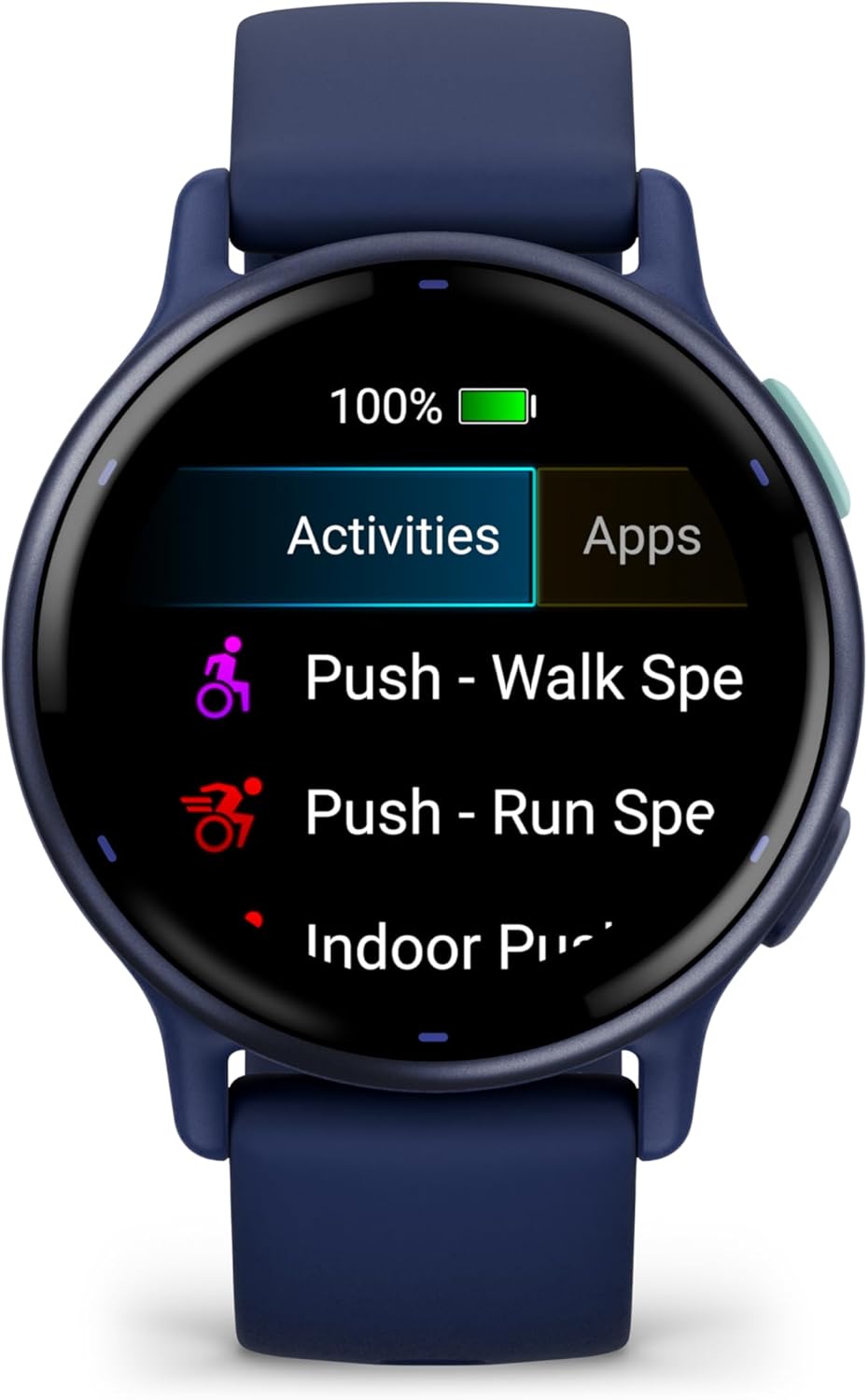 Garmin Vivoactive 5, Health and Fitness GPS Smartwatch for Women and Men, Metallic Navy Bezel w/Navy Case and Silicone Band, 11 Days Battery Life, 1.2” AMOLED Touchscreen Display (Bundle)