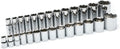 GEARWRENCH 27 Pc. 1/2" Drive 6 Pt. Standard & Deep Socket Set, SAE - 80729