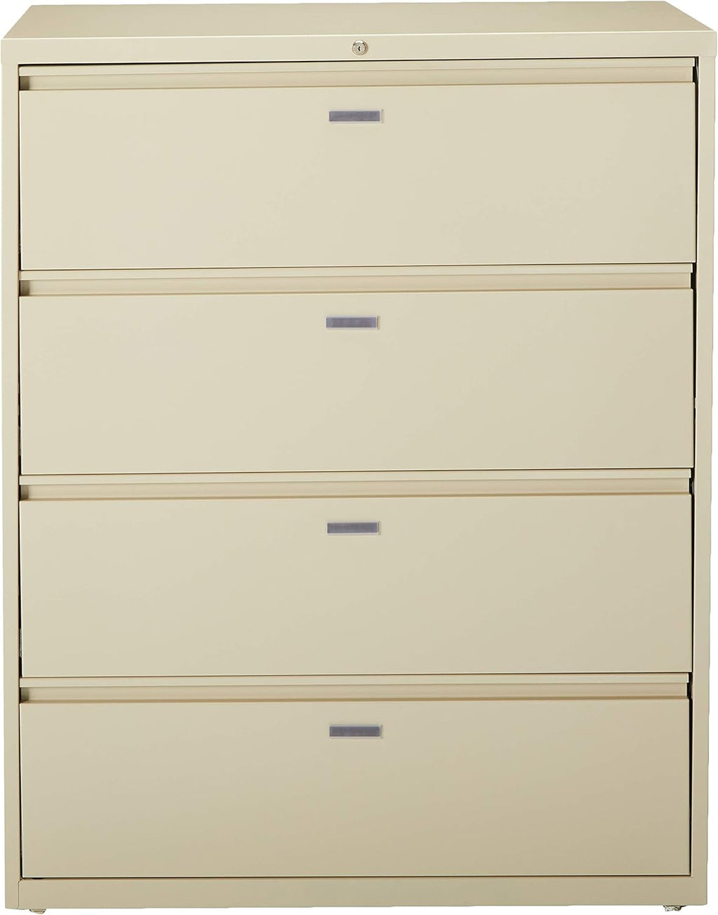 Lorell 4-Drawer Lateral File, 42 by 18-5/8 by 52-1/2-Inch, Putty