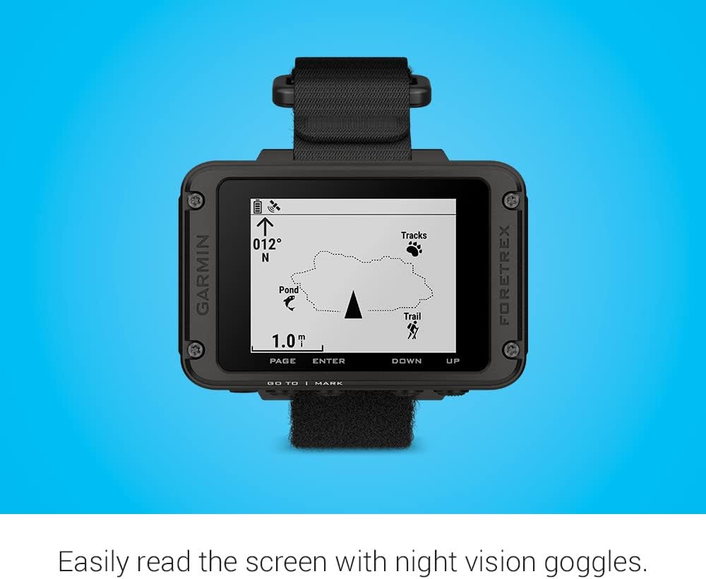 Garmin Foretrex 801, Wrist-Mounted GPS Navigation, Upgraded Multi-Band GNSS, Longer Battery Life
