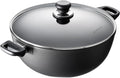 Scanpan Classic 8 1/4 Qt Nonstick Casserole/Stew Pot with Lid – Metal Utensil Safe, Dishwasher & Oven Safe to 500°F, Works on Gas & Electric Stovetops, Black