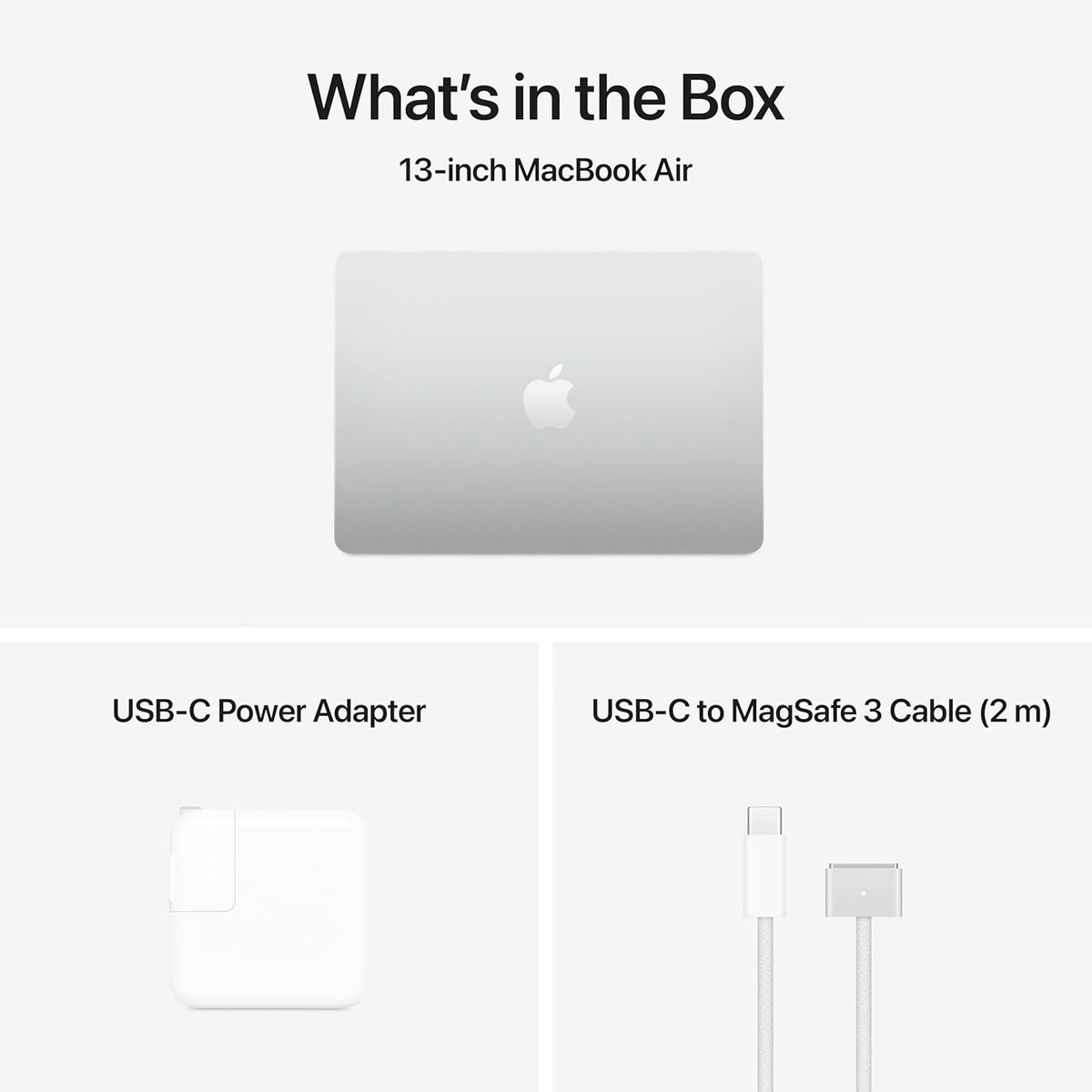 2025 Apple MacBook Air with Apple M4 Chip (13-inch, 16GB RAM, 256GB SSD Storage) Silver (Renewed)