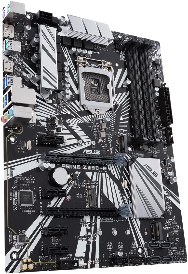ASUS Prime Z390-P LGA1151 (Intel 8th and 9th Gen) ATX Motherboard for Cryptocurrency Mining(BTC) with Above 4G Decoding, 6xPCIe Slot and USB 3.1 Gen2