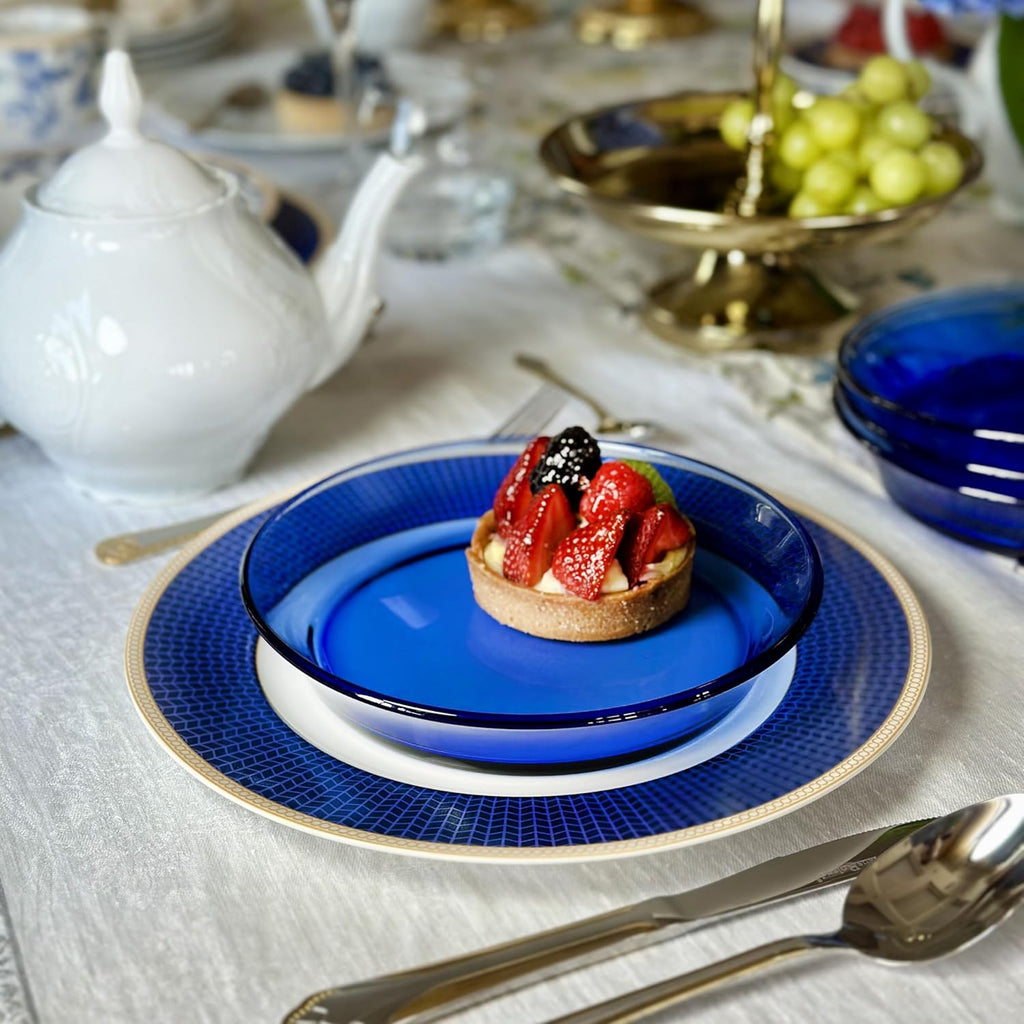 24-Piece Bone China Dinnerware Set in Gift Box, Service for 6, Porcelain Dinnerware, Tropical Dishes Set - Dinner Plates Dessert Plates Cereal Bowls Mugs (Melodie de Fleurs)