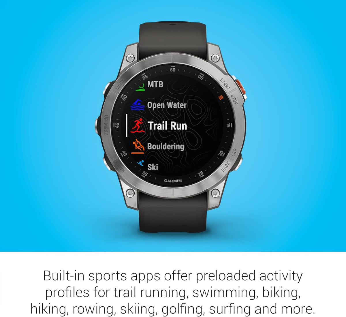 Garmin epix Gen 2, Premium Active smartwatch, Touchscreen AMOLED Display, Adventure Watch with Advanced Features, Slate Steel