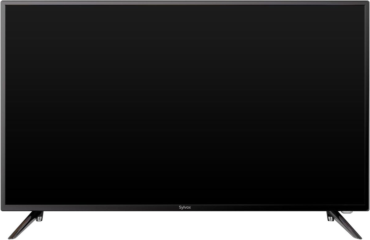 SYLVOX 40" 12V TV for RV, 12-24V DC/110V AC Powered Smart Television, 1080P FHD Google TV with Voice Assistant, WiFi Bluetooth, for Camper Truck Marine & Home