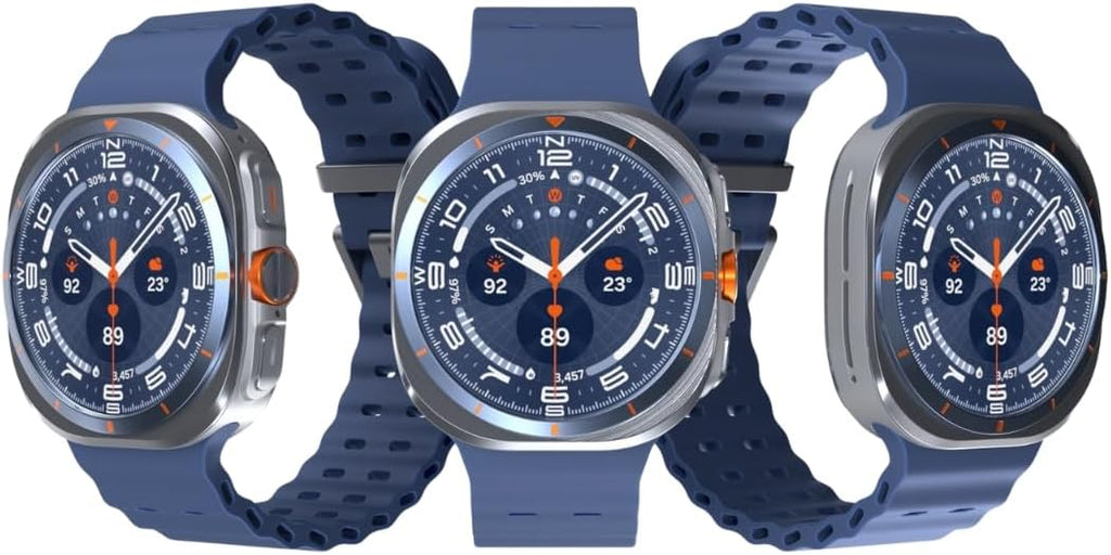 Samsung Galaxy Watch Ultra 2025 (64GB, 47mm, Unlocked LTE) AI Smartwatch with 1.5" AMOLED, Wi-Fi, Bluetooth, Heart Rate, GPS Fitness Tracker, International Model (Fast Charger Cube Bundle, Blue)