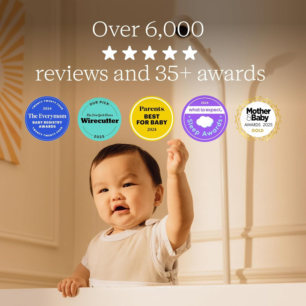 Nanit Pro Smart Baby Monitor - Camera & Floor Stand - 1080p Wi-Fi Video Camera, 2-Way Audio, See Your Baby from Anywhere, Sound/Motion/Cry Notifications, Night Vision