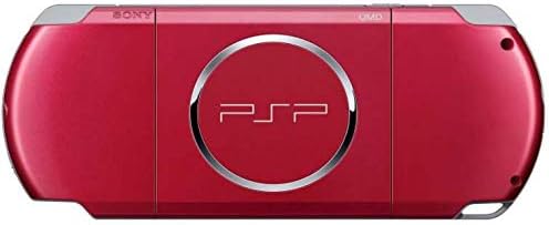 PSP Slim and Lite 3000 Series Handheld Gaming Console with 8GB Memory Card (Renewed) (Red)