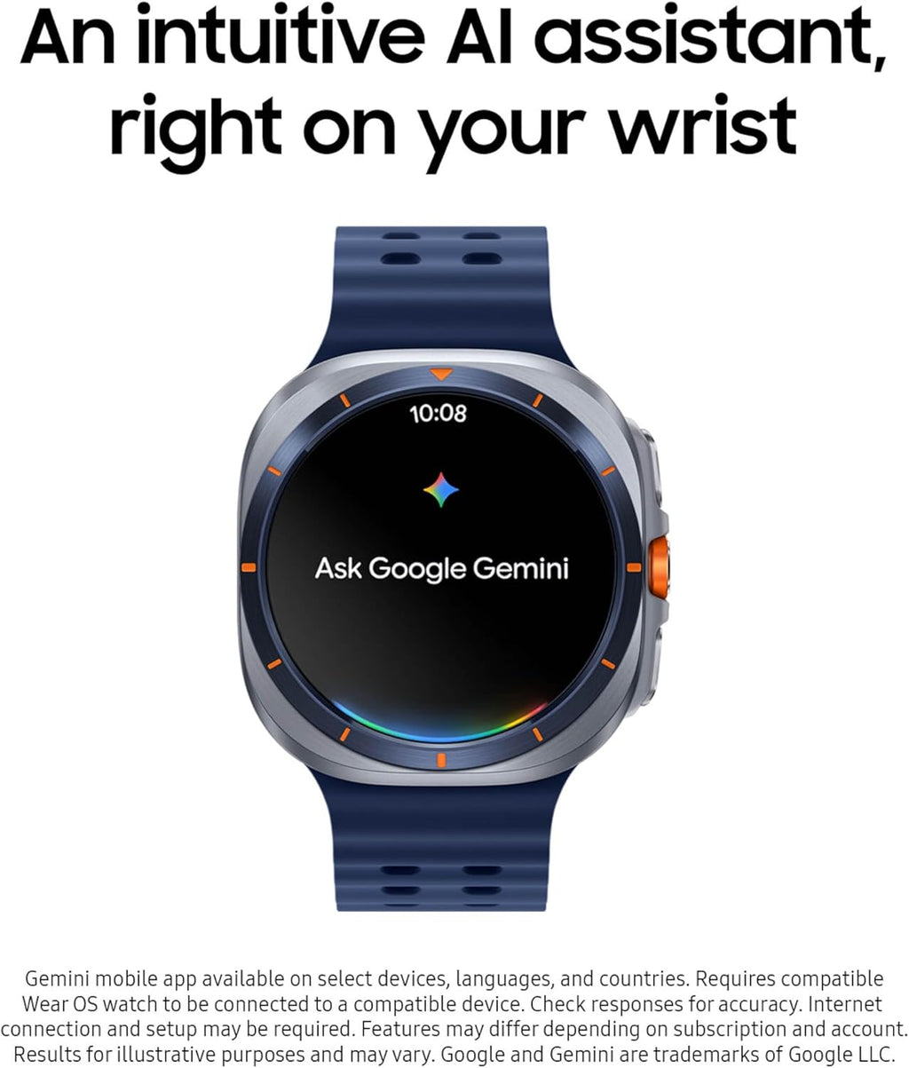 Samsung Galaxy Watch Ultra (2025) 47mm LTE Smartwatch, Titanium Casing, Advanced Sleep Coaching, Running Coach, Energy Score, Heart Rate Tracking, GPS, Titanium White (Renewed)