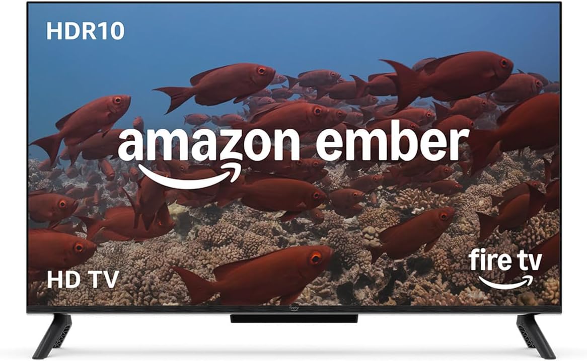 Amazon Ember 32" 2-Series with Fire TV (newest model), HD smart TV with Alexa Remote, fast streaming, Dolby Audio, Ambient Experience, free and live TV, find shows faster with Alexa+