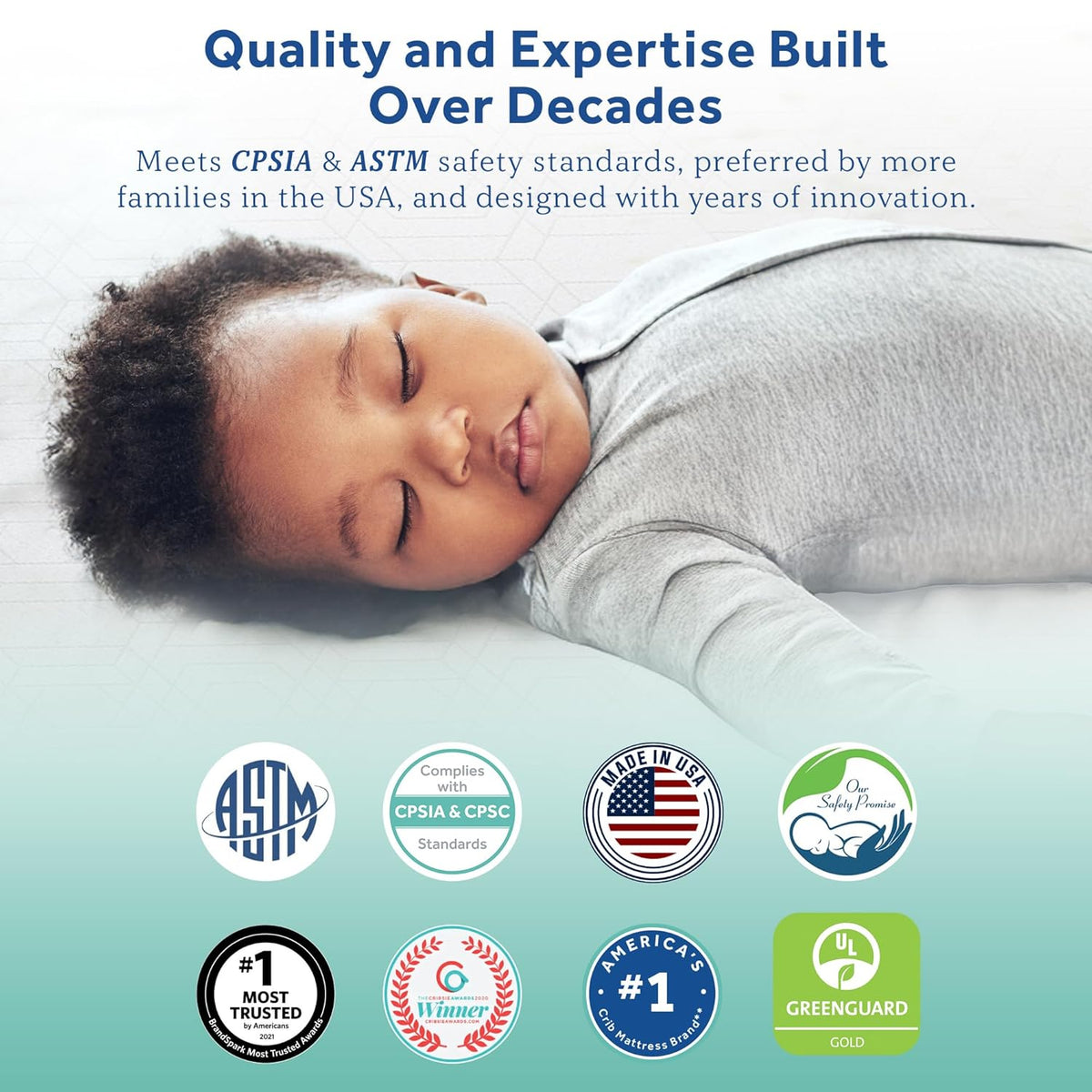Sealy Baby Flex Cool 2 Stage Crib Mattress and Toddler Bed Mattress, Breathable Hybrid Coil Design, Waterproof Cotton Surface, GREENGUARD GOLD Certified, Standard 52x28 Size