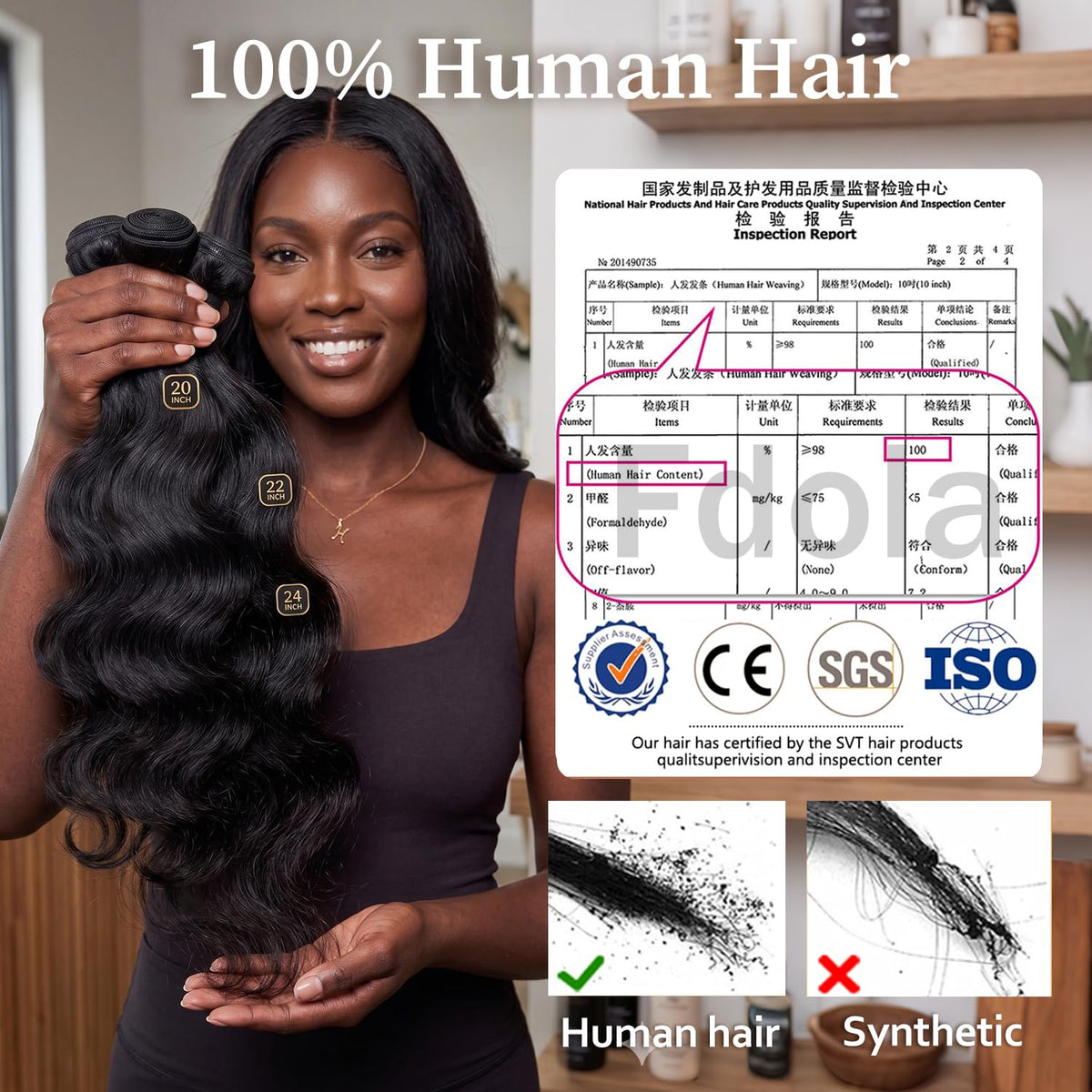 12A Body Wave Bundles with Closure 20 22 24+18Inch 5x5 HD Lace Closure 100% Brazilian Virgin Human Hair True to Length Quick Weave Natural Color Layered Look for Women Beginner Birthday Prom Party