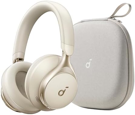 Soundcore by Anker Space One Active Noise Cancelling Headphones, with Headphones Case, 2X Stronger Voice Reduction, 40H ANC Playtime, App Control, LDAC Hi-Res Wireless Audio