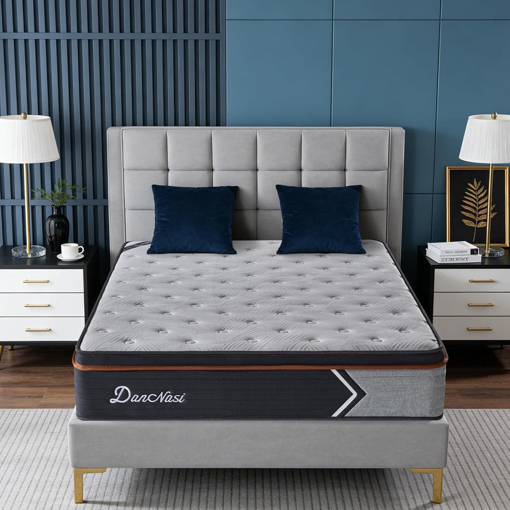 Full Size Mattress, Hybrid Medium Firm 12 Inch Full Mattress, Double Bed Mattress, Gel Memory Foam /Pocket Spring for Pressure Relief, Motion Isolation, Double Mattress, Colchones Full, Bed In a Box