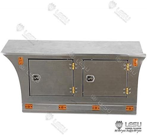 Lesu Rc Metal Side Skirt Plate Light Toolbox 1/14 DIY Tmy Vol Tractor Truck
