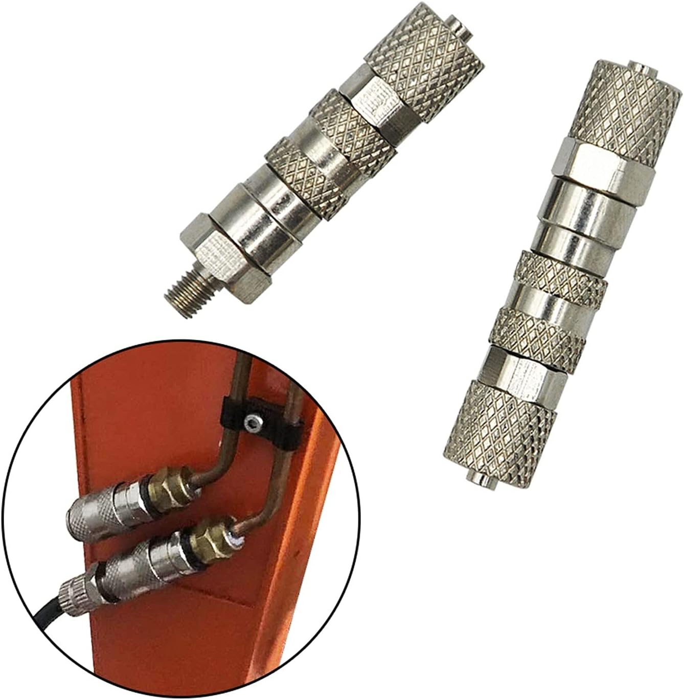 Hydraulic Tools Upgraded Heavy Duty Hydraulic Quick Coupling M3 3mm Oil Pipe Connector 1/14 DIY RC Excavator Tmy Dumper Truck Hydraulic System Accessories Hand Tool (Color : M3-3mm)
