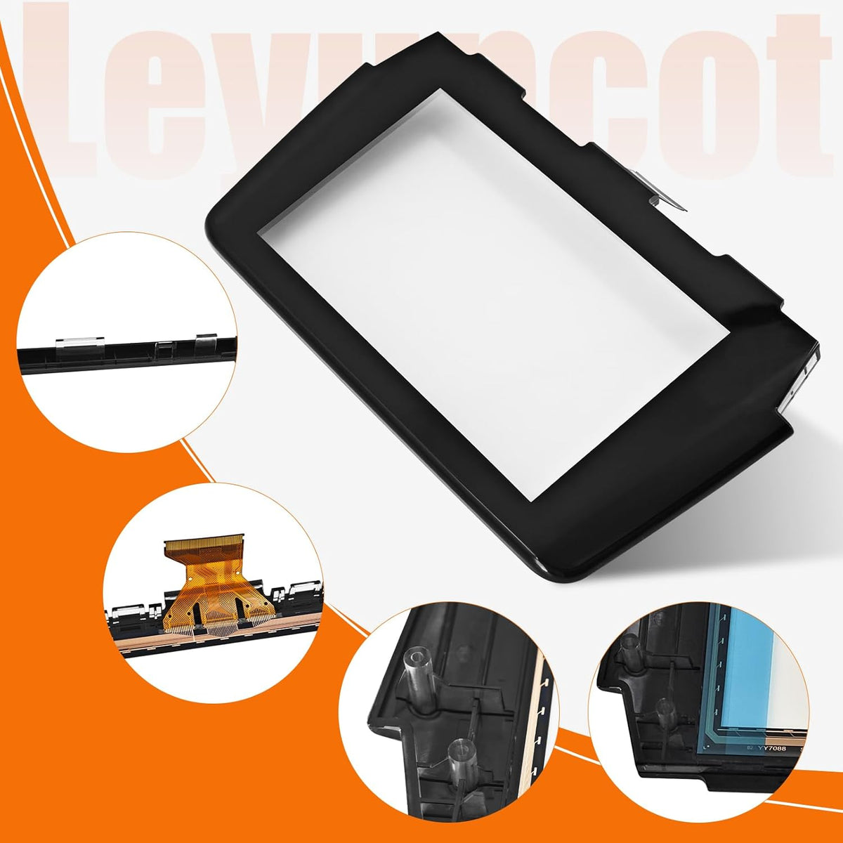 GRT7611J0 7 inch Touch Screen Digitizer 50-Pin Compatible with Mazda 6 2017 2018 2019 Radio Screen Replace# GRT7611J0 GRT7611J0A GRT7611J0B Navigation Glass Panel