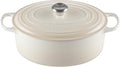 Le Creuset Enameled Cast Iron Signature Oval Dutch Oven, 6.75 qt., Meringue