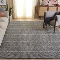 SAFAVIEH Area Rug 8x10 - Abstract Collection - Large - Black & Ivory, Handmade Wool, Ideal for Living Room, Bedroom, Office, Dining Space (ABT482Z)