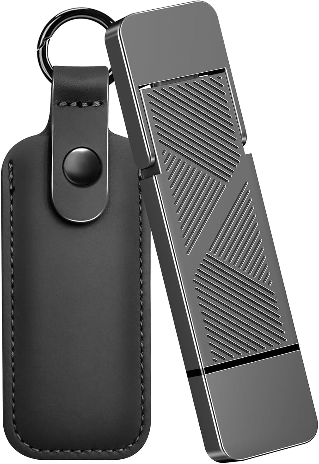 EASTBULL 1TB USB3.2 Drive Up to 550MB/s High Speed External SSD 2-in-1 USB-C+USB-A 3.2 Gen1 Dual Drive for iPhone 15/PC/Windows (Grey, with a Bag)