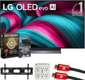 LG OLED48C5PUA 48" C5 OLED evo 4K UHD webOS TV 2025 Bundle with CPS Exclusive 26 Month Protection, 2X HDMI Cable, Wall Mount, Surge Adapter & Deco Gear Complete Home Theater Beginner's Guidebook