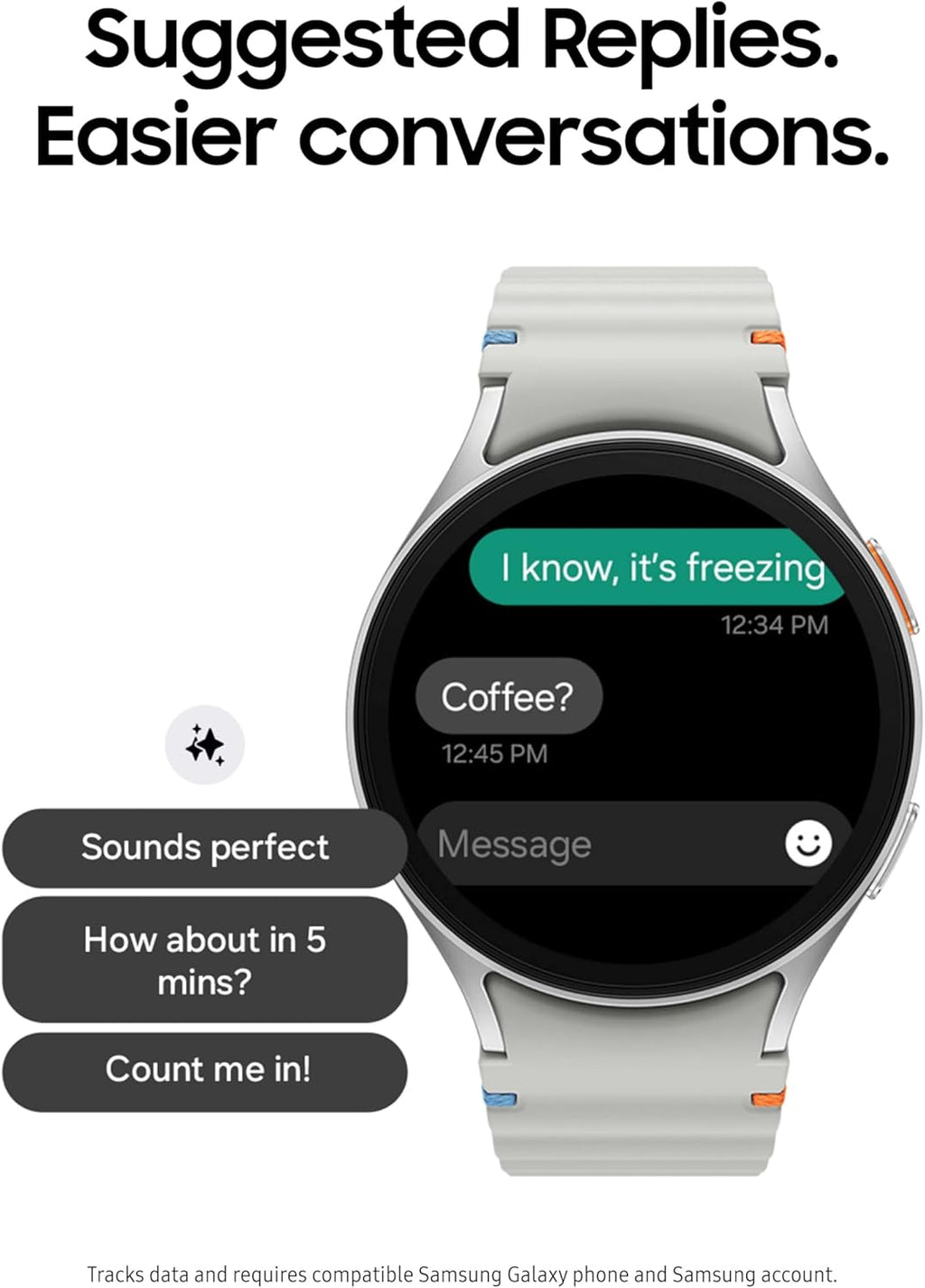 Samsung Galaxy Watch 7 40mm Bluetooth AI Smartwatch w/Energy Score, Wellness Tips, Heart Rate Tracking, Sleep Monitor, Fitness Tracker, 2024, Cream US Version, 1Yr Manufacturer Warranty