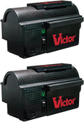Victor M260 Indoor Multi-Kill Humane Electronic Mouse Trap - No Touch, No See Electronic Intant Kill Mouse Trap - 2 Traps, Black