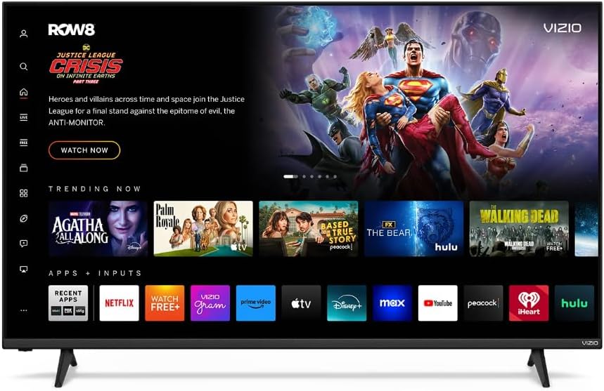 VIZIO 55" 4K UHD QLED Smart TV with Dolby Vision HDR, Wi-Fi 6, HDMI 2.1, Bluetooth, Alexa and Apple AirPlay Compatible (VQD55M-0804) (Renewed)
