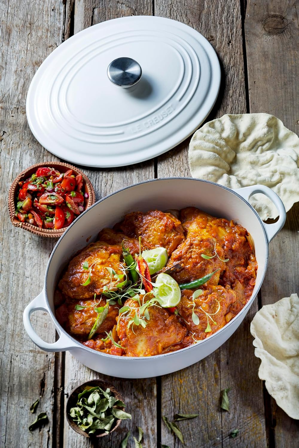 Le Creuset Enameled Cast Iron Signature Oval Dutch Oven, 6.75 qt., Marble