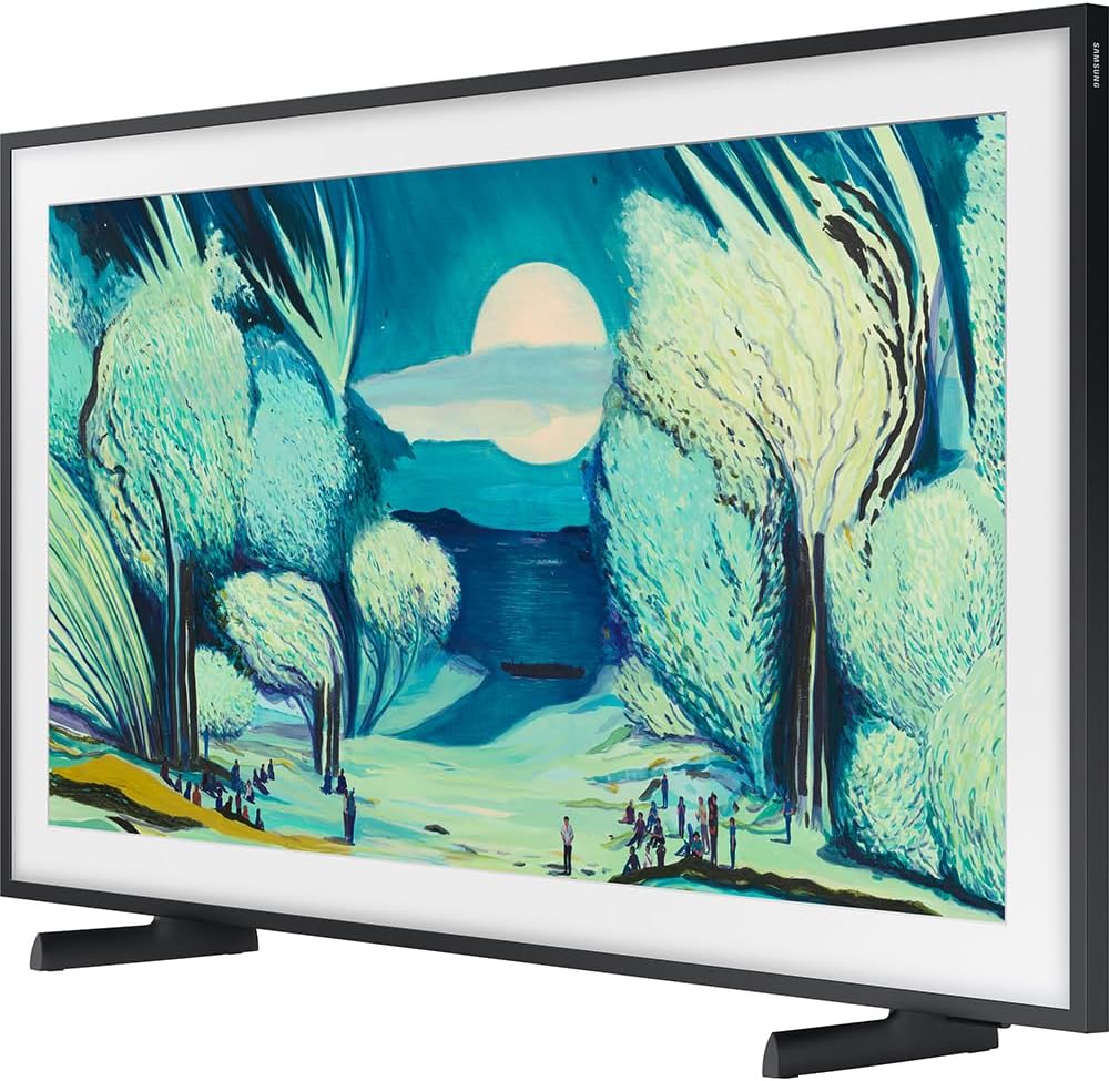Samsung QN43LS03FA 43" The Frame QLED 4K AI TV (2025) Bundle with Modern White Bezel, CPS 26 Month Protection, Slim Flat Mount, 2X HDMI Cables & Deco Gear Complete Home Theater Beginner's Guidebook