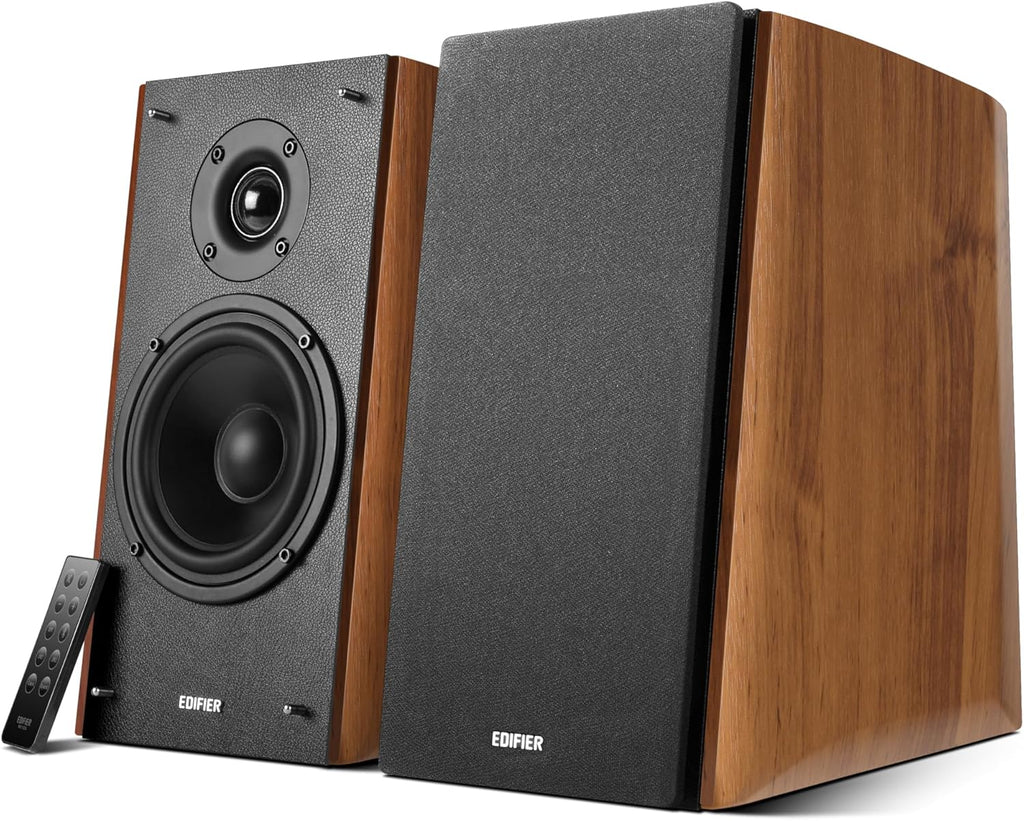 Edifier R2000DB Powered Bluetooth Bookshelf Speakers - Near-Field Studio Monitors - Optical Input - 120 Watts RMS (Warmoak)