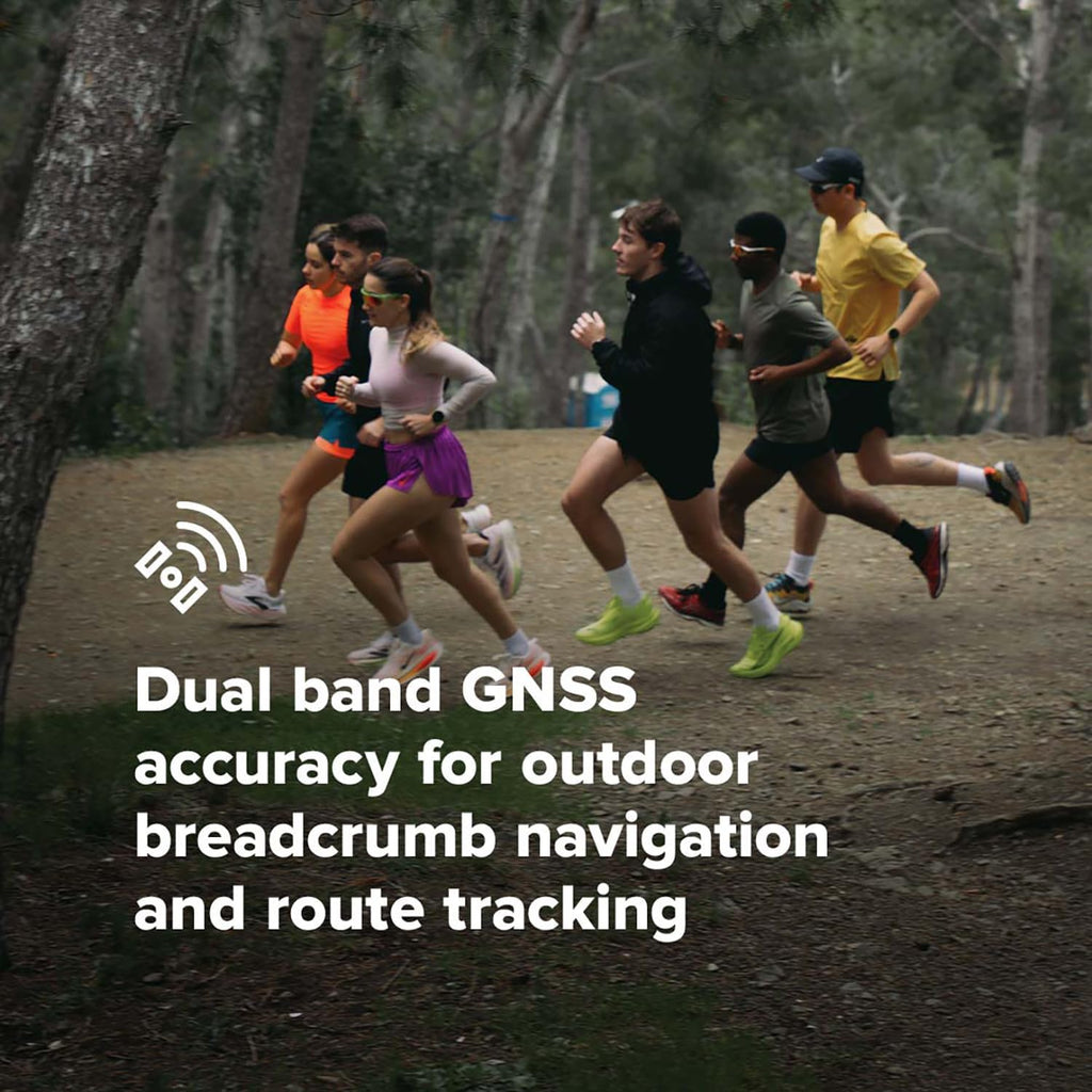 SUUNTO Run Sports Watch, 1.32" AMOLED Touchscreen w/Crown Button, 12D Battery Life, Dualband Accurate GPS, Wrist Heart-Rate & Sleep Health Tracking, 35g Lightweight & 4GB Offline Music, All Black