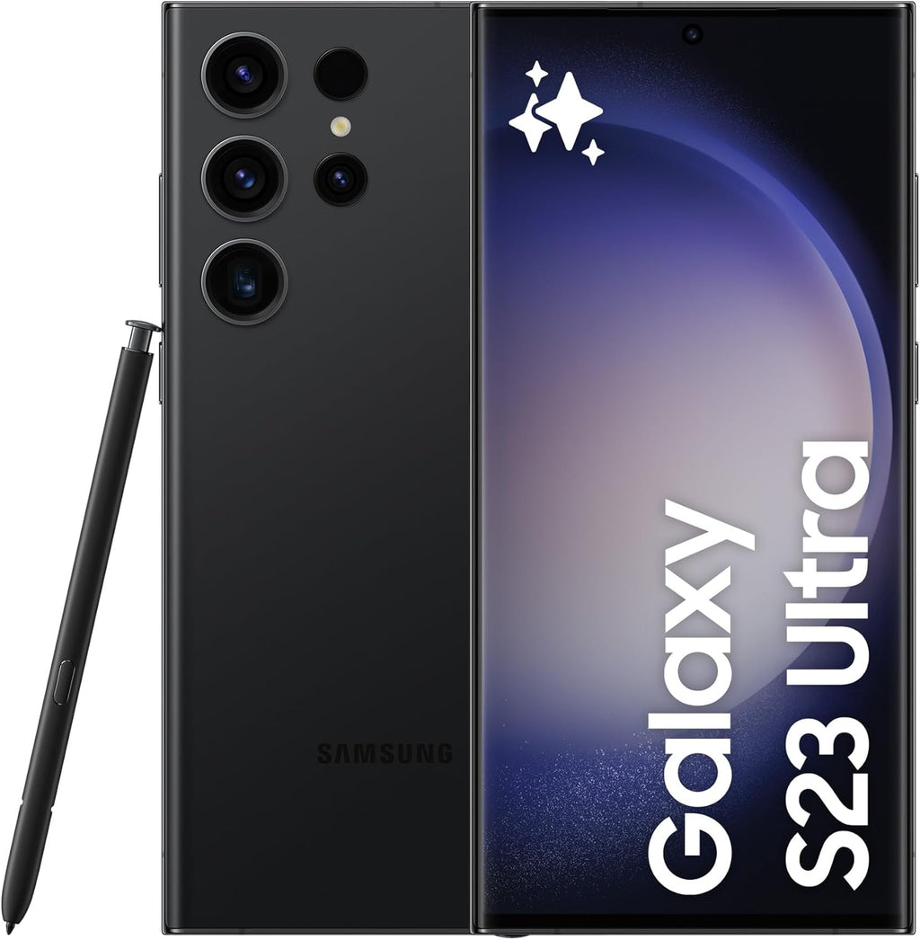 Samsung Galaxy S23 Ultra 5G SM-S918B/DS 256GB 12GB RAM, 200 MP Camera, Factory Unlocked, International Model (Phantom Black)