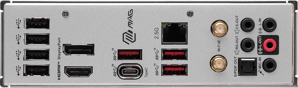 MSI MAG B760M Mortar WiFi II Gaming Motherboard (Supports 12th/13th/14th Gen Intel Processors, LGA 1700, DDR5, PCIe 5.0, M.2, 2.5Gbps LAN, USB 3.2 Gen2, HDMI/DP, Wi-Fi 6E, Bluetooth 5.3, mATX)